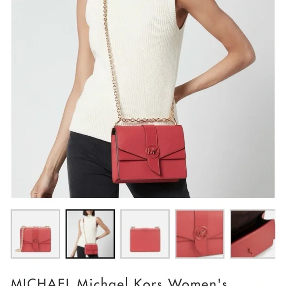 Michael Kors Crossbody Bag with Gold Chain - Picture 7 of 7